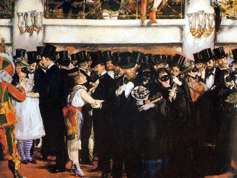 Edouard Manet Bal masque a l'opera China oil painting art